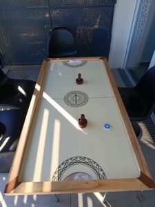 air hockey en bois